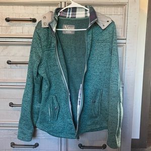 **SOLD**Natural Reflections size large zip up jacket